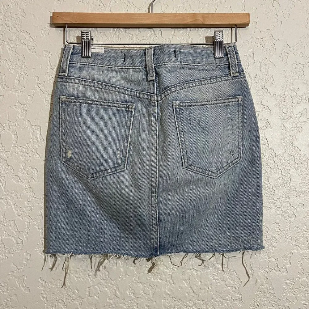 Lovers + Friends Denim Mini Skirt Size 23